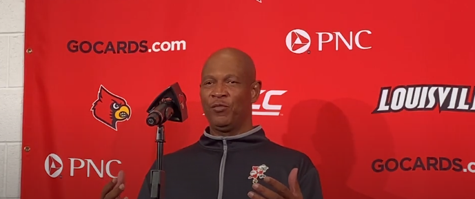 Kenny Payne and Louisville players react to 91-50 thrashing of Simmons College
